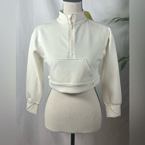 All in Motion Women's Cream Turtleneck Sweater